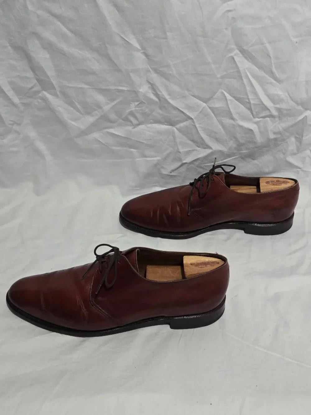 Peal & Co. Brooks Brothers Made in Italy Brown Oxford Leather Shoe - sz 10 1/2 E